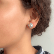 sunflower-diamond-petal-pearl-stud